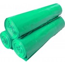Afvalzakken 70x110cm LDPE T50 groen - Doos 250 stuks (10 rol x 25 zakken)